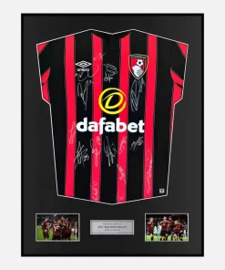 Framed Squad Signed Bournemouth Shirt 2023-24 Home [Classic]