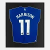 Framed Harrison Signed Everton Shirt, Blue Home [Lite]
