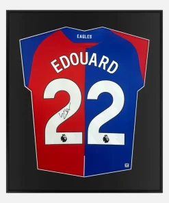Framed Edouard Signed Shirt, Crystal Palace Home [Lite]