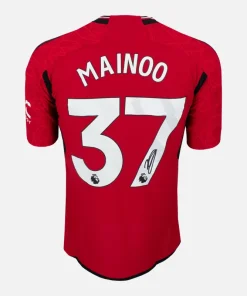 Mainoo Signed Manchester United Shirt 2023-24 Authentic Pro Version [37]