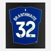 Framed Branthwaite Signed Shirt, Blue Everton Home [Lite]