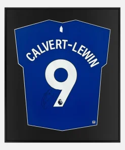 Framed Calvert-Lewin Signed Shirt, Everton Home [Lite]