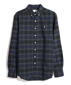 Farah Mens Shirt Foster LS Pine