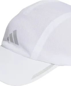 adidas AeroReady 4 Panel Mesh Running Cap - White
