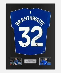Framed Jarrad Branthwaite Signed Everton Shirt 2023-24 Home [Classic]