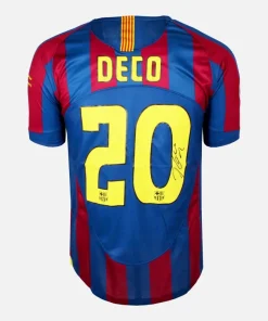 Deco Signed Barcelona Shirt 2005-06 Home Final [20]