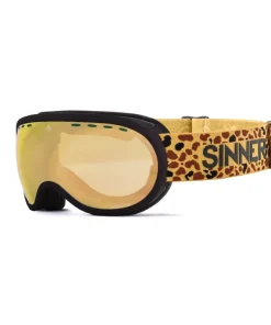 SINNER VORLAGE S MATTE BLACK-GOLD MIRROR VENT SKI GOGGLE
