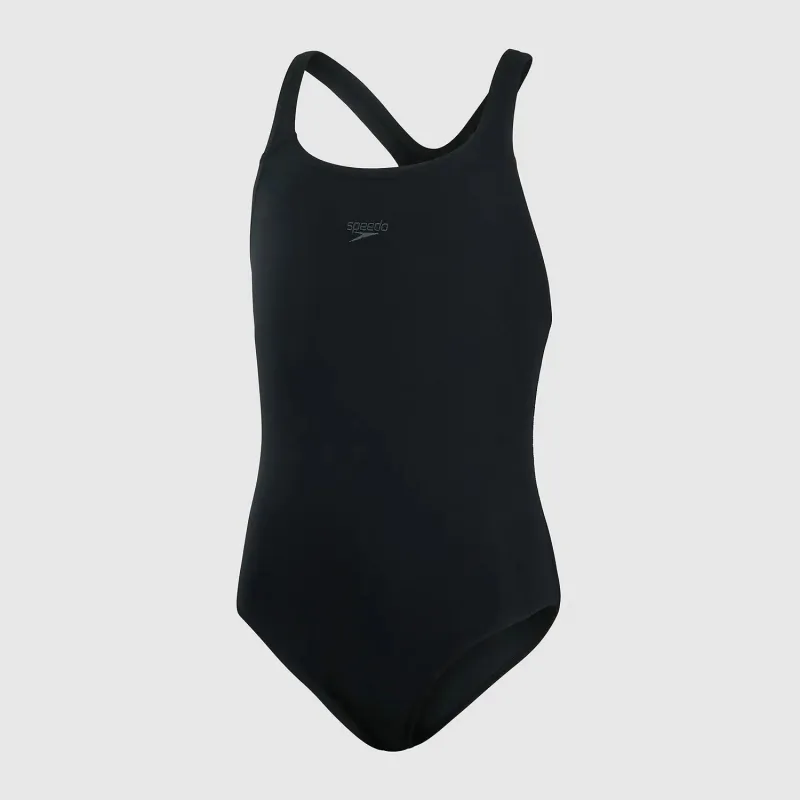 SPEEDO GIRLS ECO ENDURANCE+ MEDALIST SWIMSUIT BLACK