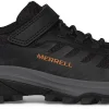 Merrell Moab Speed 2 A/C Waterproof Childrens Walking Shoes - Black