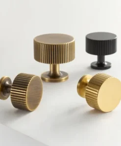 Ripple Texture Brass Knob