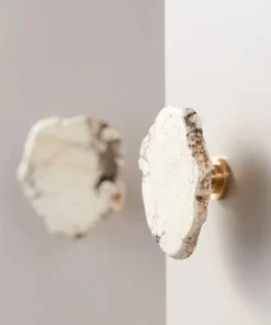 Luxe White Turquoise Stone Knob & Pull