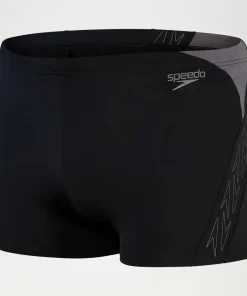 SPEEDO MENS HYPERBOOM AQUASHORT BLACK/GREY