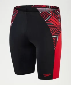 SPEEDO MENS ECO ENDURANCE+ SPLICE JAMMER BLACK/RED