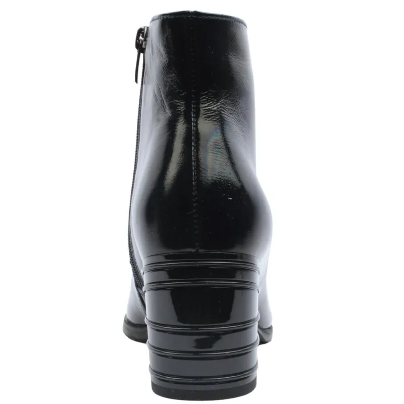 Bioeco Womens Boot 7853 Navy Patent - Image 3