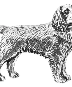 Bisley Pewter Pin No.17 Spaniel
