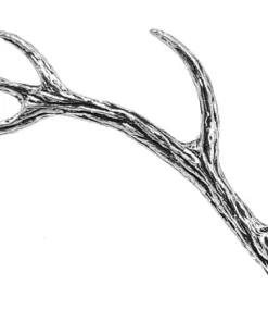 Bisley Pewter Pin Badge 37 Red Stag Antler