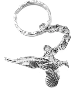 Bisley Pewter Keyring Chain No.3 Pheasant