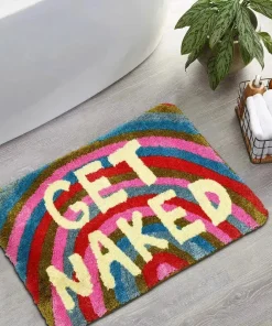 Get Naked Rainbow Tufted Bath Mat