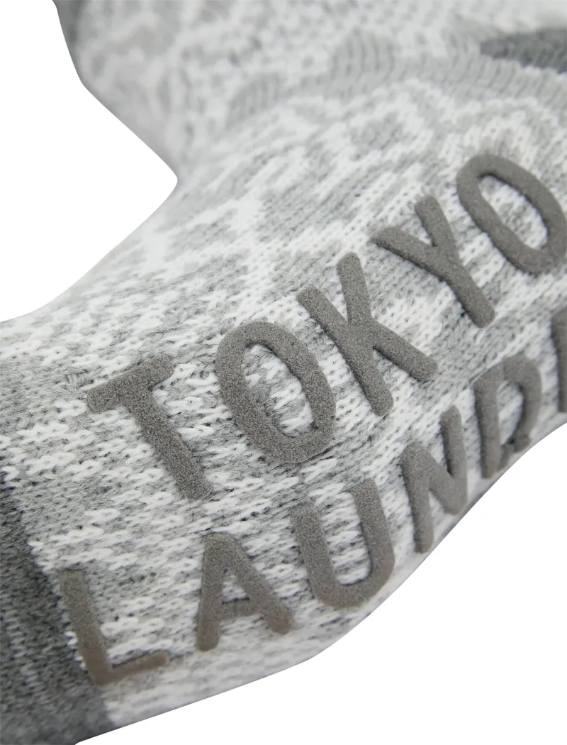 Tokyo Laundry Atlantia Fleece Lined Slipper Socks - Grey - Image 3