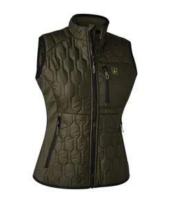 Deerhunter Lady Mossdale Quilted Waistcoat Forest Green