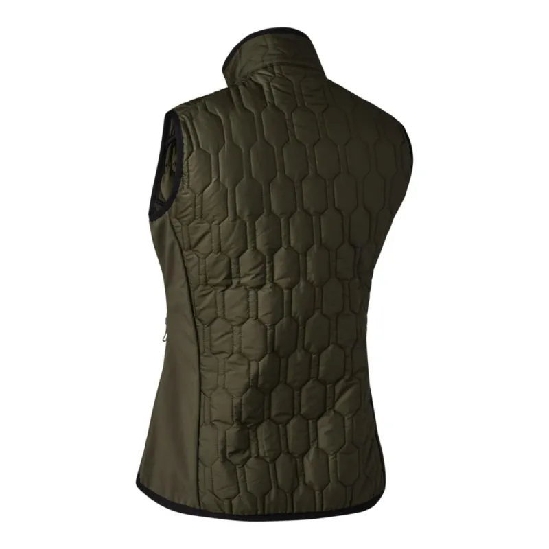 Deerhunter Lady Mossdale Quilted Waistcoat Forest Green - Image 2