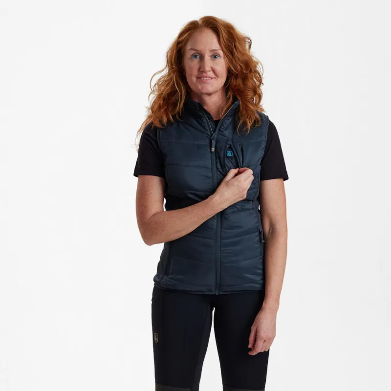 Deerhunter Lady Heat Padded Waistcoat Dark Blue - Image 3