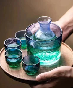 Peacock Sake Jug Set