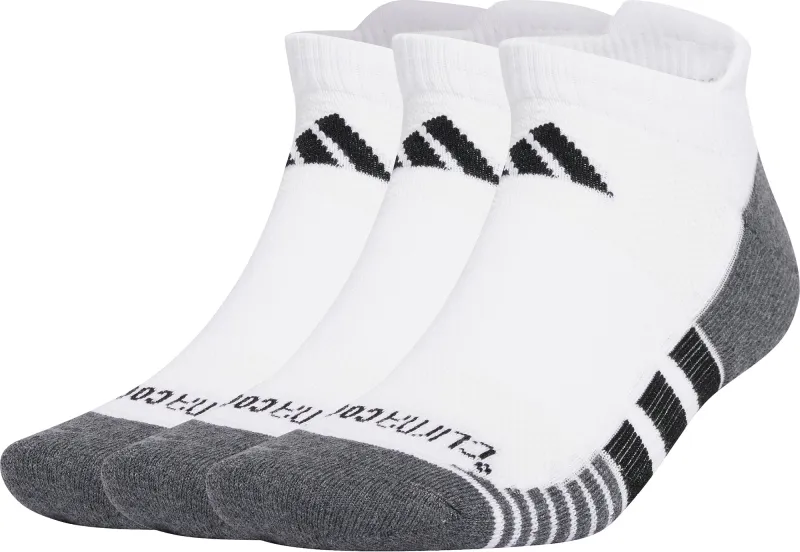 adidas Performance ClimaCool (3 Pack) Cushioned Low Socks - White