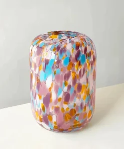 Paint Dot Retro Glass Vase