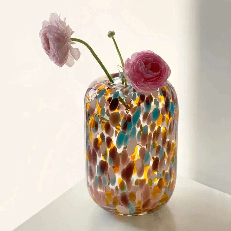 Paint Dot Retro Glass Vase - Image 2