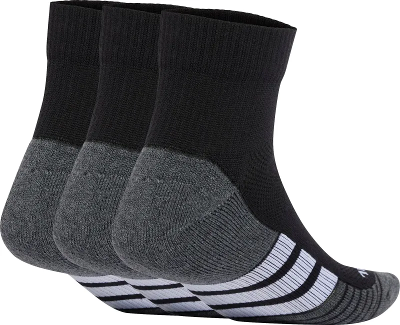 adidas Performance ClimaCool (3 Pack) Cushioned Quarter Socks - Black - Image 2