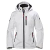 HELLY HANSEN WOMENS CREW MIDLAYER JACKET - WHITE