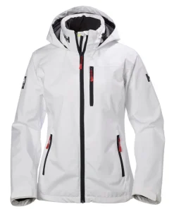 HELLY HANSEN WOMENS CREW MIDLAYER JACKET - WHITE