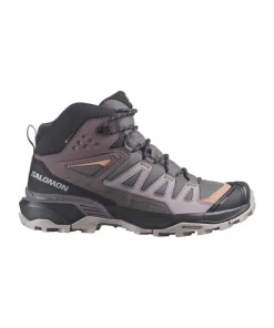Salomon Womens Hiking Boot X Ultra 360 Mid GTX  Plum/Phantom/Cork
