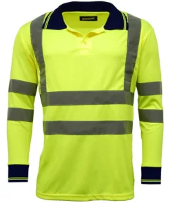 Standsafe HV005 Hi Vis Long Sleeve Polo Shirt