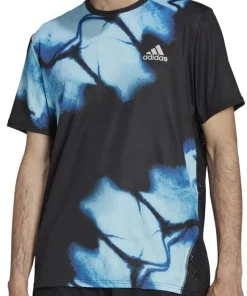 adidas Fast Short Sleeve Mens Running Top - Black