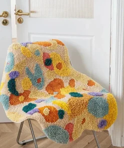 Acid Forest Irregular Area Rug