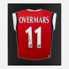 Framed Overmars Signed Shirt, Arsenal Home [Lite]