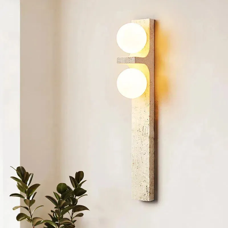 Lumina Twin Globe Marble Wall Sconce
