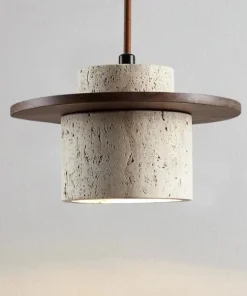 Nauta Walnut Travertine LED Pendant Light