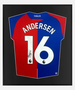 Framed Andersen Signed Shirt, Crystal Palace Home [Lite]