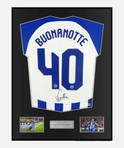 Framed Facundo Buonanotte Signed Brighton Shirt Home 2023-24 [Classic]