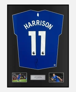 Framed Jack Harrison Signed Everton Shirt 2023-24 Home [Classic]