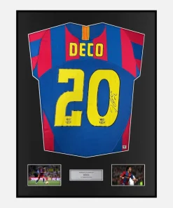Framed Deco Signed Barcelona Shirt 2005-06 Final [Classic]