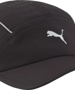 Puma Runner Short Visor 5 Panel Running Cap - Black