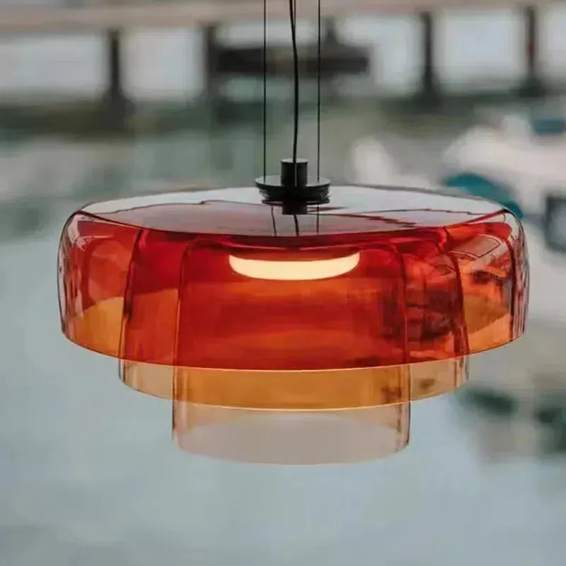 Aurora Layered Glass Pendant Light