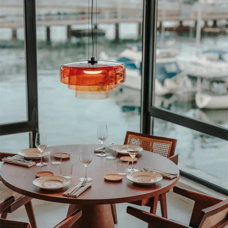 Aurora Layered Glass Pendant Light - Image 2