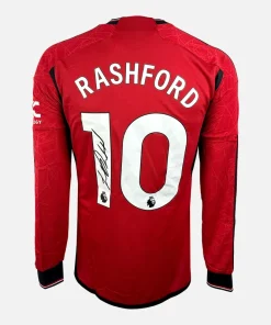 Marcus Rashford Signed Manchester United Shirt Home Long sleeve [10]