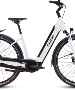 Cube Supreme Hybrid Comfort One 500 Electric Hybrid Bike 2025 - Metallic White