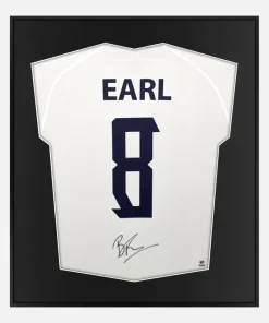 Framed Ben Earl Signed England Rugby Shirt [Lite]
